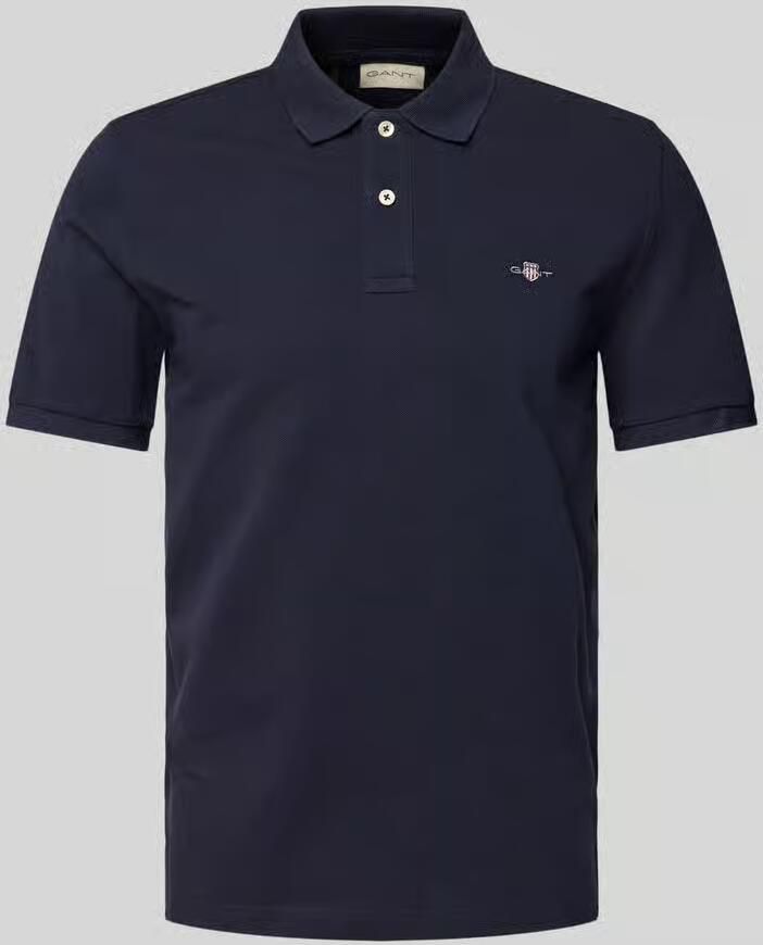 Gant Regular fit poloshirt met labelstitching model 'OXFORD' - Foto 2
