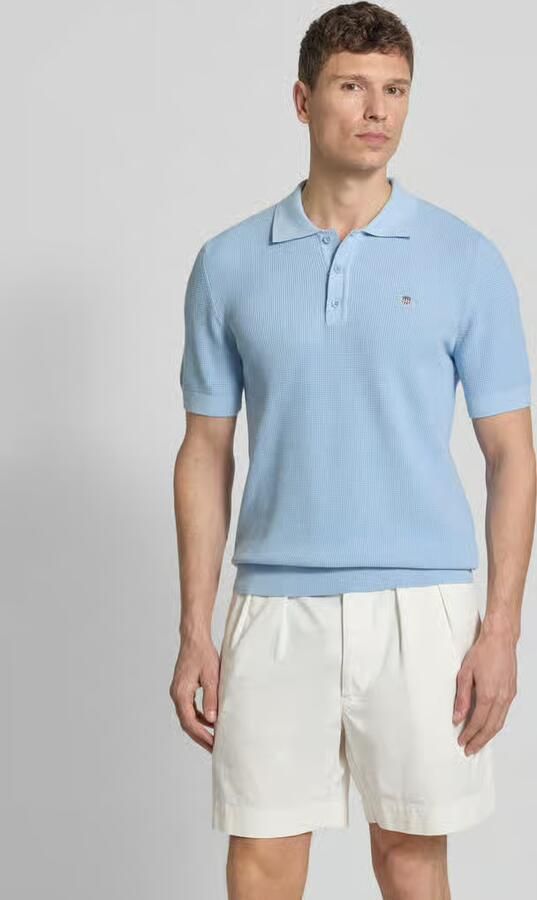 Gant regular fit poloshirt met labelstitching - Foto 6
