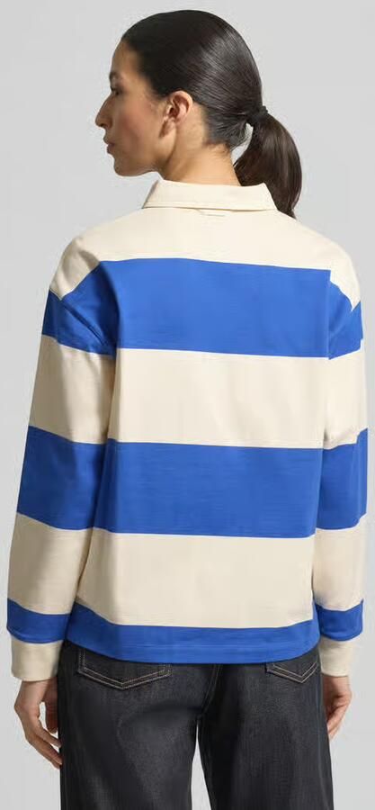 Gant Regular fit poloshirt met lange mouw met verborgen knoopsluiting - Foto 3