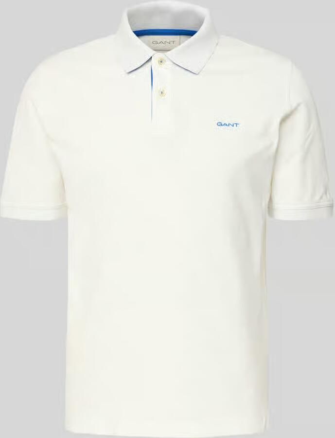 Gant Poloshirt REG CONTRAST PIQUE SS RUGGER met contrastkleurige inzetten - Foto 10