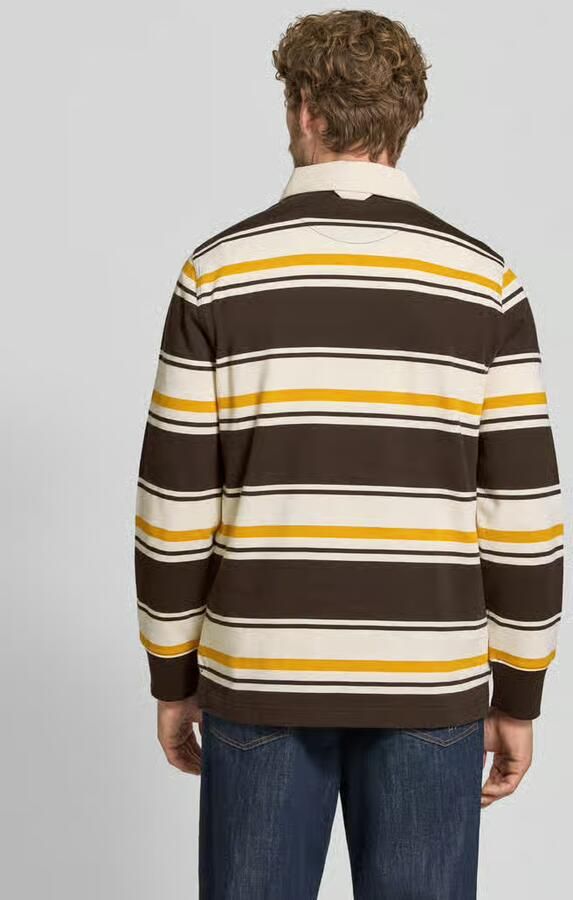 Gant Sweater Rugger Polo Multi Striped Bruin Geel - Foto 6