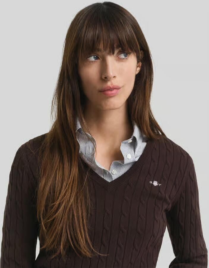 Gant regular fit pullover van katoenmix met gestikt logo