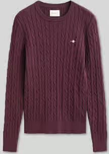Gant regular fit pullover van katoenmix met gestikt logo
