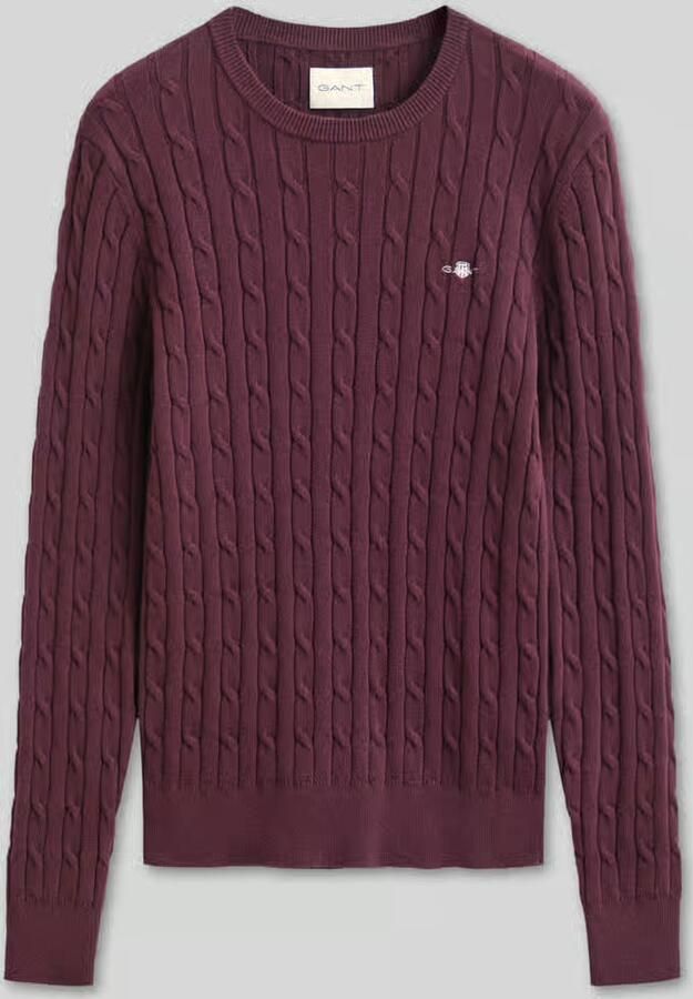 Gant regular fit pullover van katoenmix met gestikt logo - Foto 2