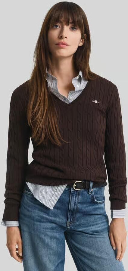 Gant regular fit pullover van katoenmix met gestikt logo - Foto 2