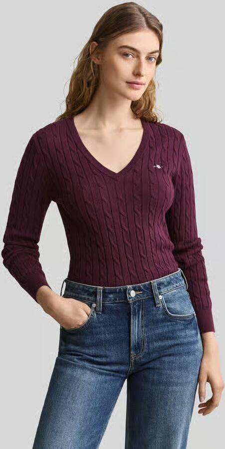 Gant regular fit pullover van katoenmix met gestikt logo - Foto 2
