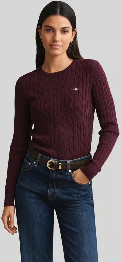 Gant regular fit pullover van katoenmix met gestikt logo - Foto 2