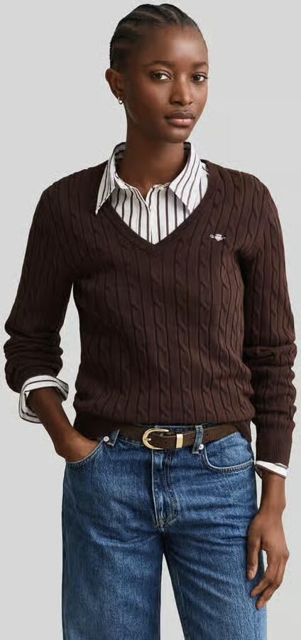 Gant regular fit pullover van katoenmix met gestikt logo - Foto 2