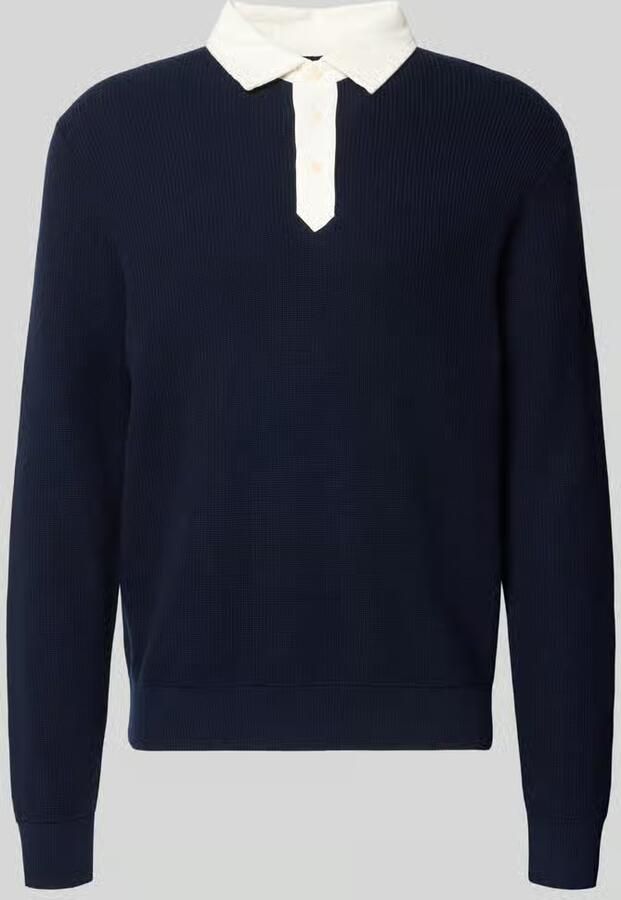 Gant Regular fit pullover van mix van katoen en wol