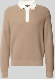 Gant Regular fit pullover van mix van katoen en wol