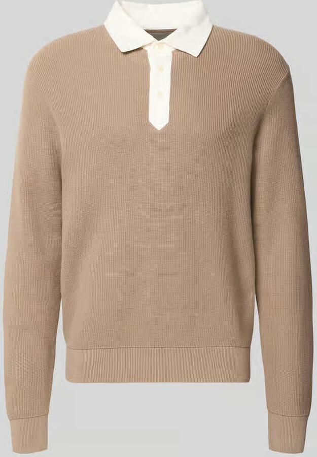 Gant Regular fit pullover van mix van katoen en wol