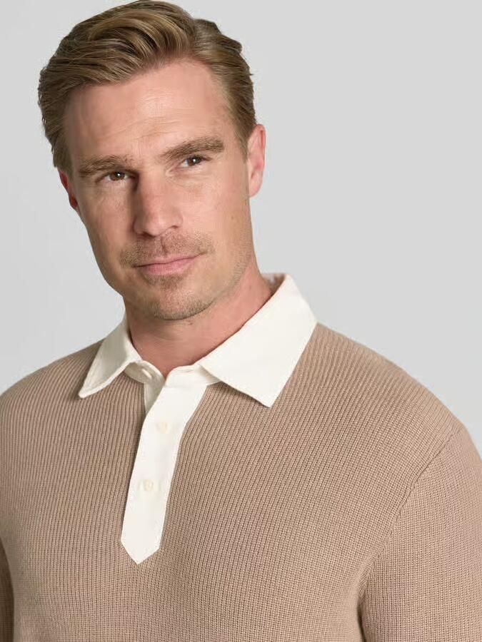 Gant Regular fit pullover van mix van katoen en wol - Foto 2
