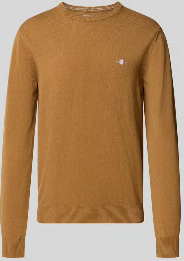 Gant Regular fit pullover van pure wol