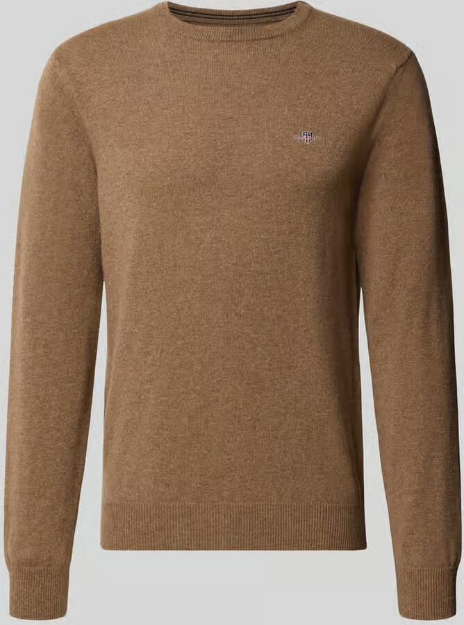 Gant Regular fit pullover van pure wol