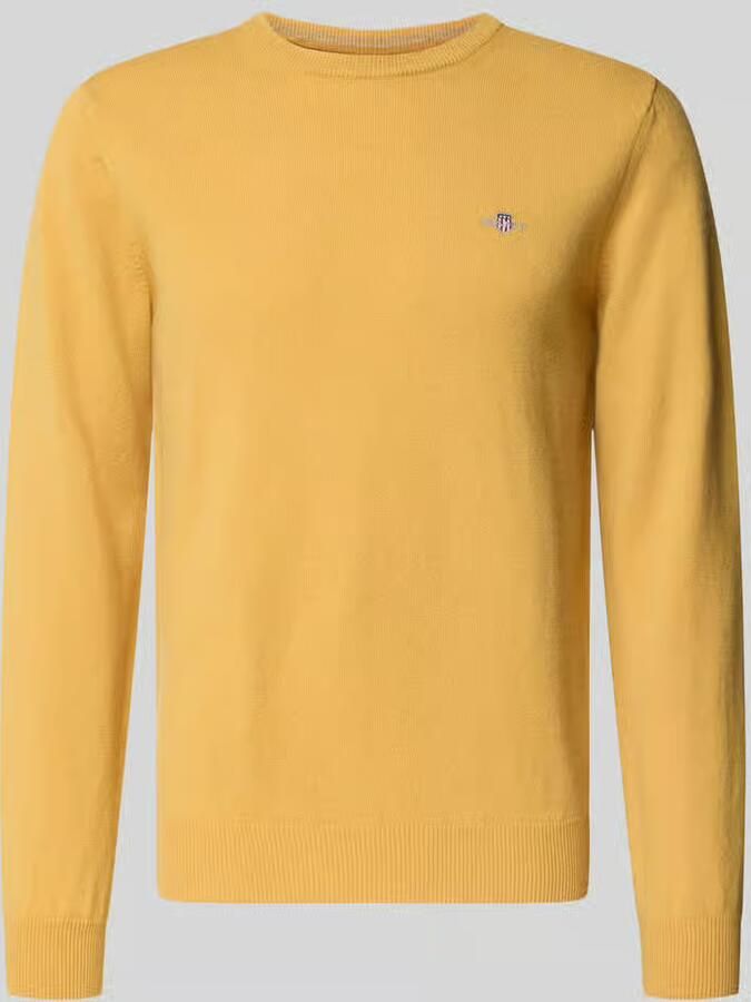 Gant Regular fit pullover van pure wol