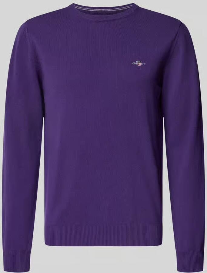 Gant Regular fit pullover van pure wol