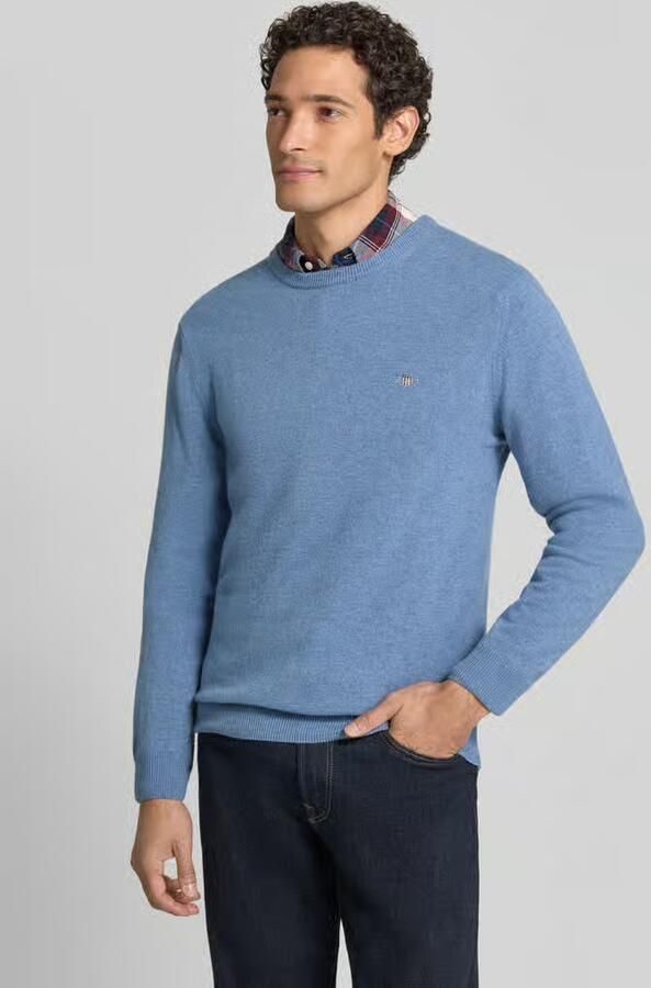 Gant Sweater Pullover Lamswol Horizon Blue - Foto 7