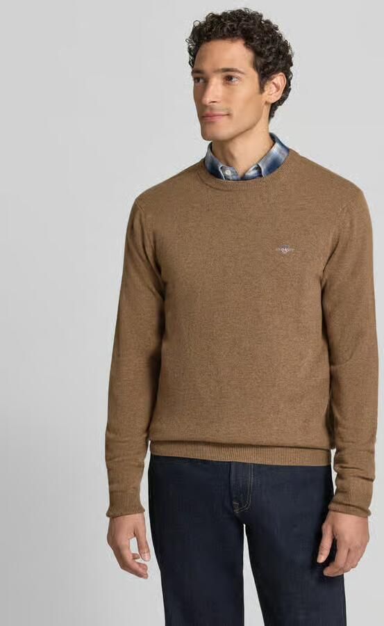Gant Regular fit pullover van pure wol - Foto 3