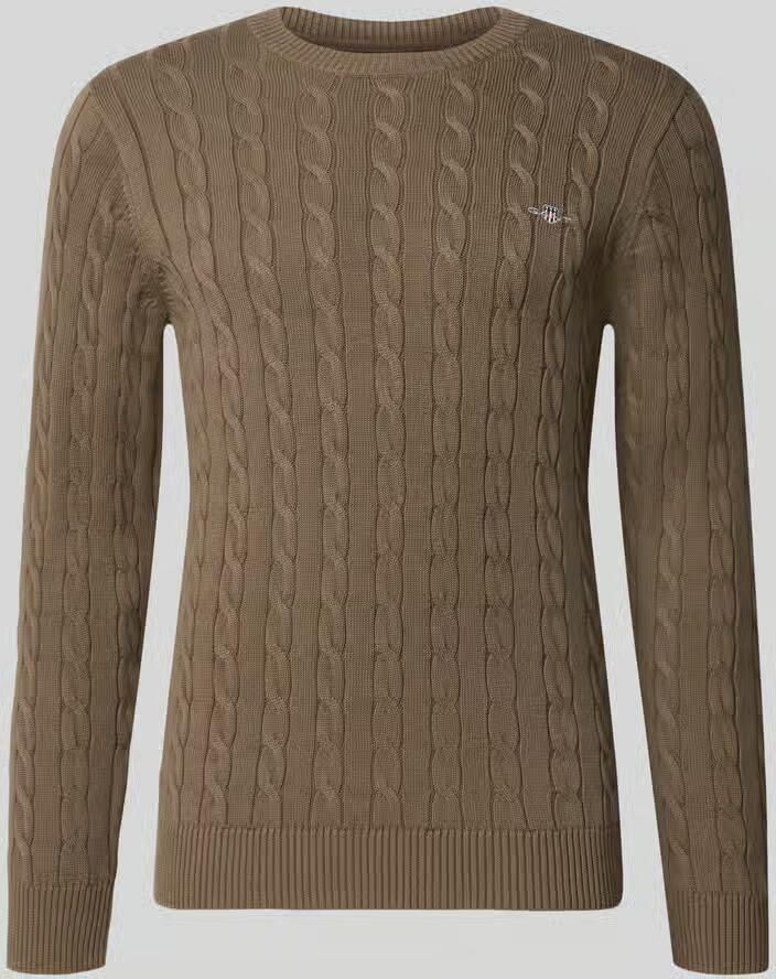 Gant regular fit pullover van puur katoen