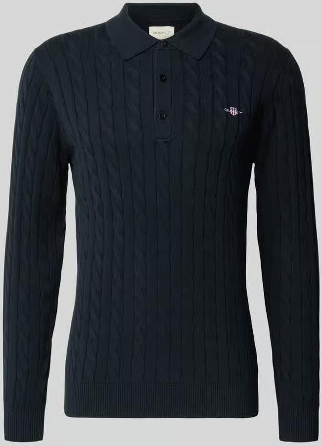 Gant regular fit pullover van puur katoen '