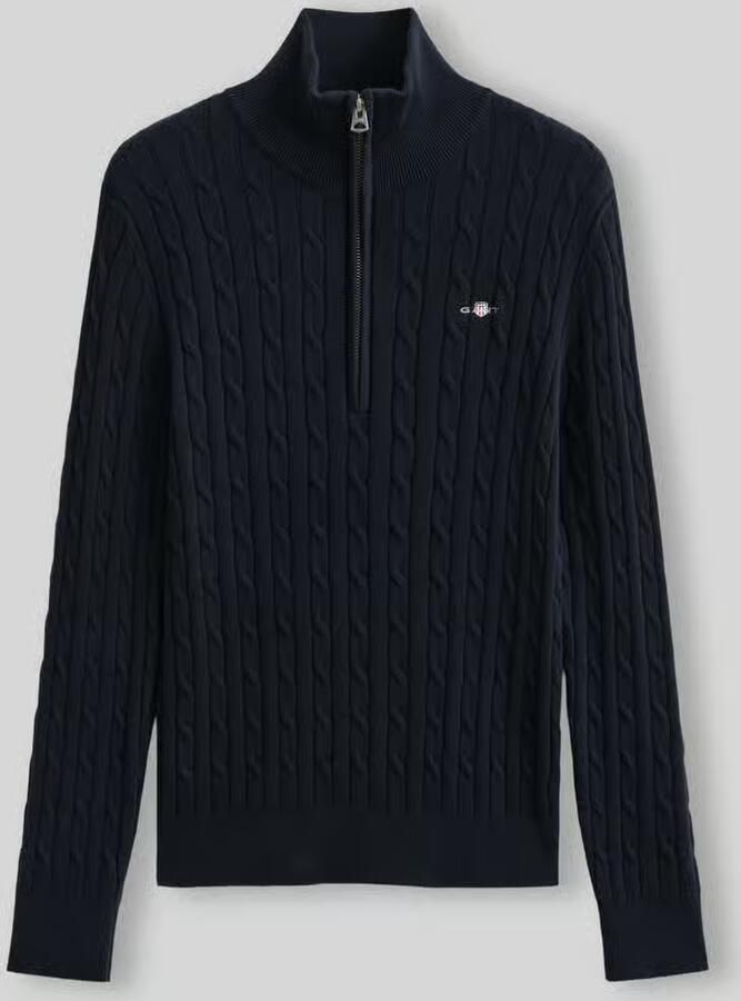 Gant Regular fit schipperstrui van puur katoen met gestikt logo - Foto 2