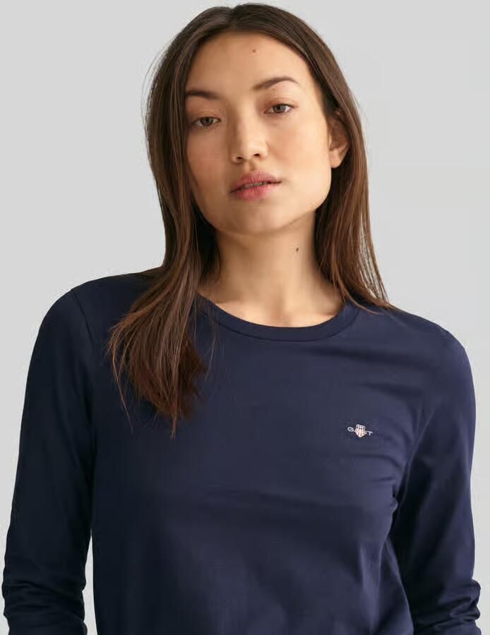 Gant Shirt met lange mouwen REG SHIELD LS T-SHIRT klein logoborduursel op borsthoogte - Foto 10