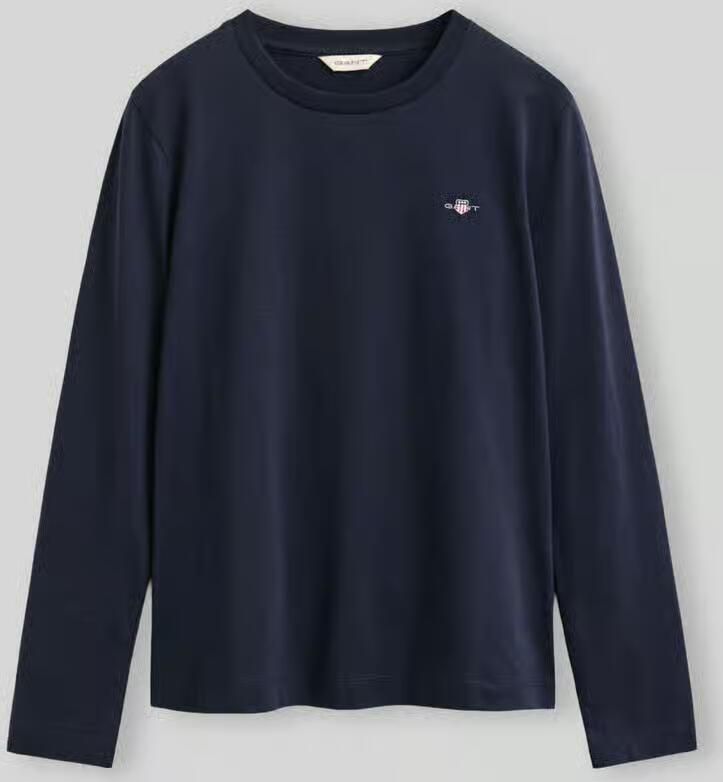 Gant Shirt met lange mouwen REG SHIELD LS T-SHIRT klein logoborduursel op borsthoogte - Foto 11