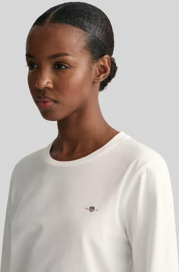 Gant Shirt met lange mouwen REG SHIELD LS T-SHIRT klein logoborduursel op borsthoogte - Foto 10