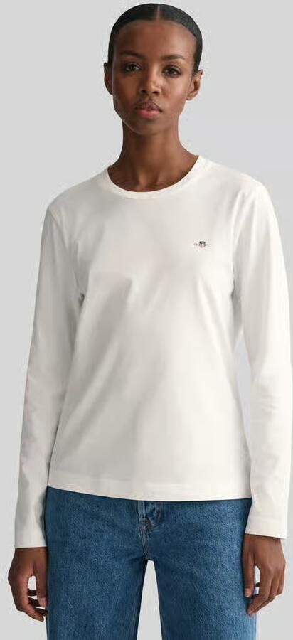 Gant Shirt met lange mouwen REG SHIELD LS T-SHIRT klein logoborduursel op borsthoogte - Foto 11