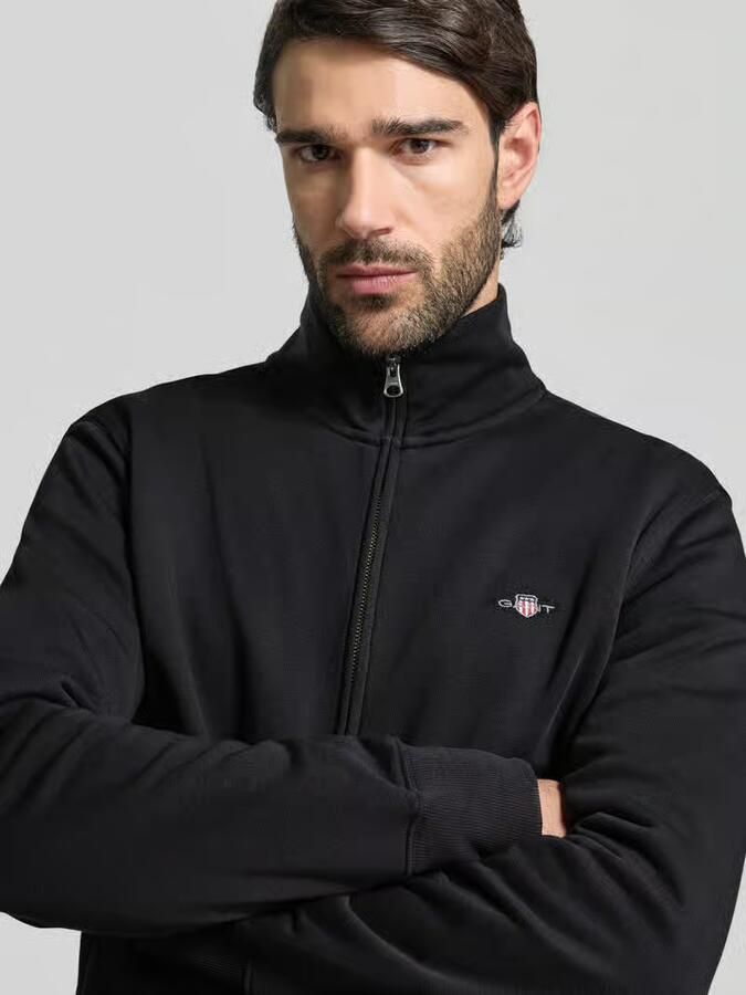 Gant Sweatvest REG SHIELD FULL ZIP SWEAT met logoborduursel op borsthoogte - Foto 7