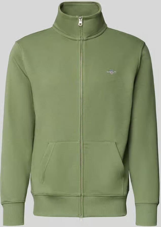 Gant Regular fit sweatjack met opstaande kraag model 'Gield'