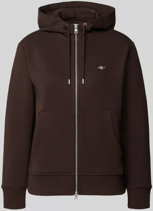 Gant regular fit sweatjack van katoenmix