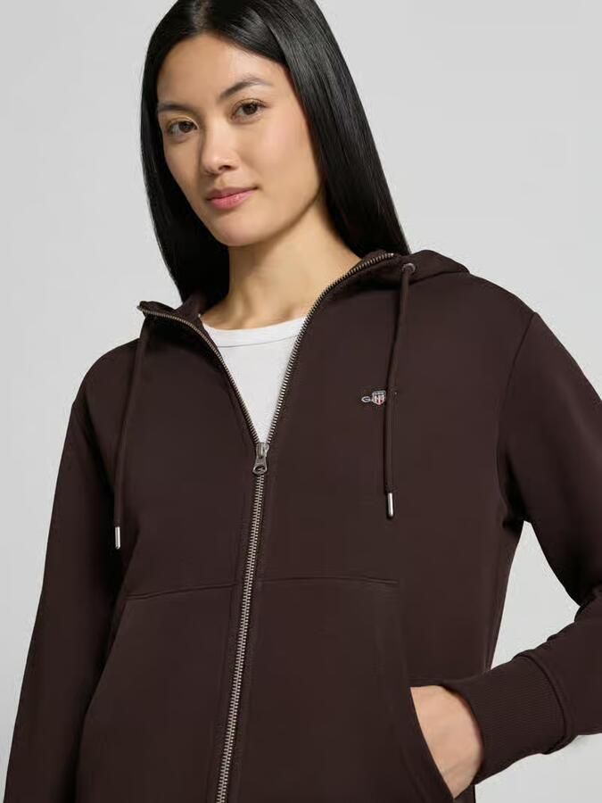 Gant regular fit sweatjack van katoenmix - Foto 2