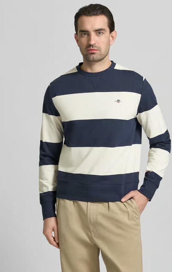 Gant Regular fit sweatshirt in gebreide look - Foto 4