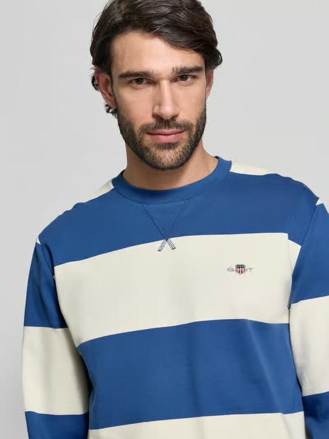 Gant Regular fit sweatshirt in gebreide look - Foto 2