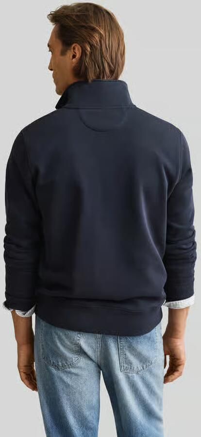Gant Sweatshirt REG SHIELD HALF ZIP SWEAT met logoborduursel op borsthoogte - Foto 14