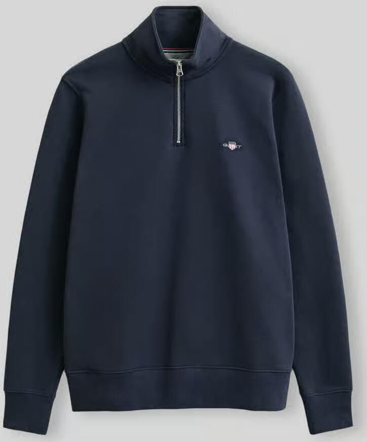 Gant Sweatshirt REG SHIELD HALF ZIP SWEAT met logoborduursel op borsthoogte - Foto 10