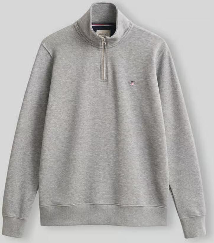 Gant Sweatshirt REG SHIELD HALF ZIP SWEAT met logoborduursel op borsthoogte - Foto 13