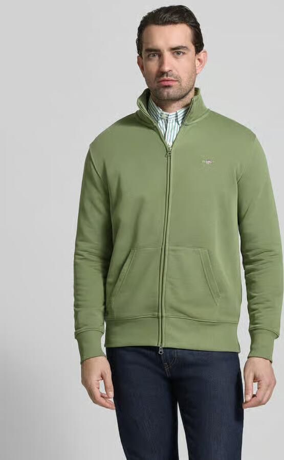 Gant Regular Fit sweatvest met opstaande kraag model 'Gield' - Foto 3