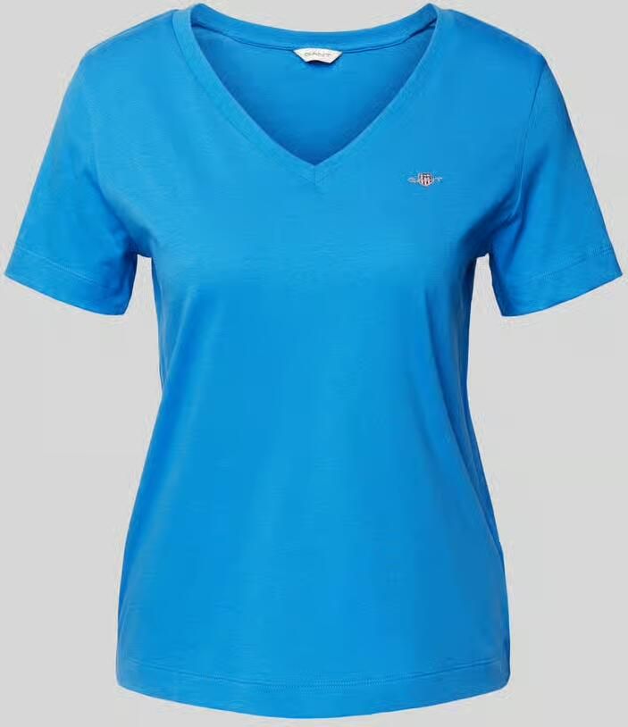 Gant Regular fit T-shirt met labelstitching