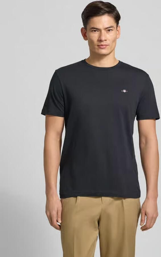 Gant T-shirt REG SHIELD SS T-SHIRT met logoborduursel op borsthoogte - Foto 20