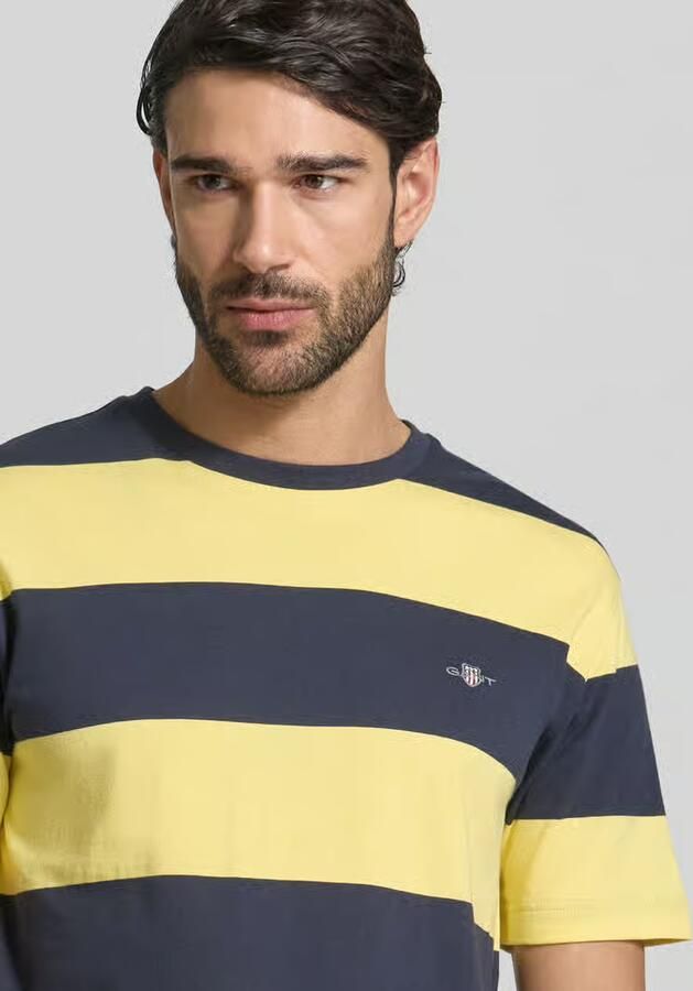 Gant Regular fit T-shirt met logoprint model 'BAR' - Foto 2