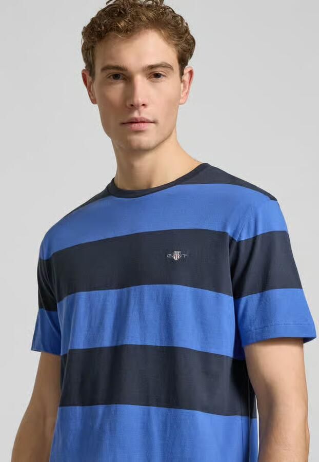 Gant Regular fit T-shirt met logoprint model 'BAR' - Foto 2