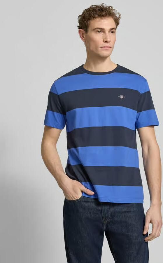 Gant Regular fit T-shirt met logoprint Model 'BAR' - Foto 3