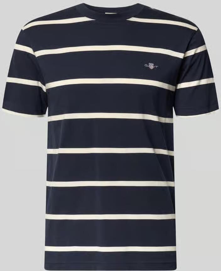 Gant Regular fit T-shirt met logostitching