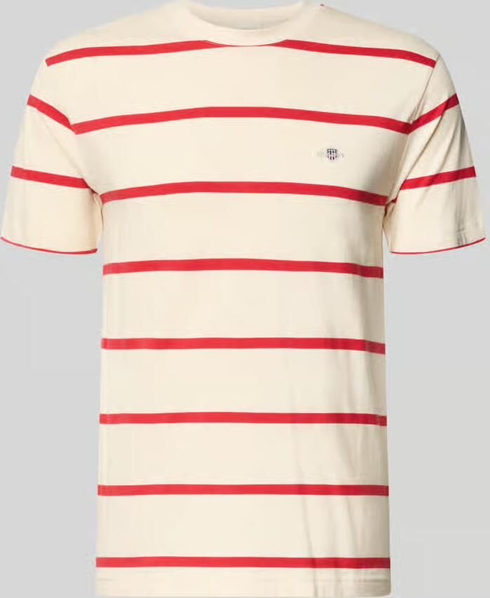 Gant Regular fit T-shirt met logostitching