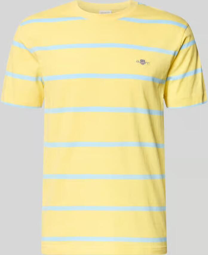 Gant Regular fit T-shirt met logostitching