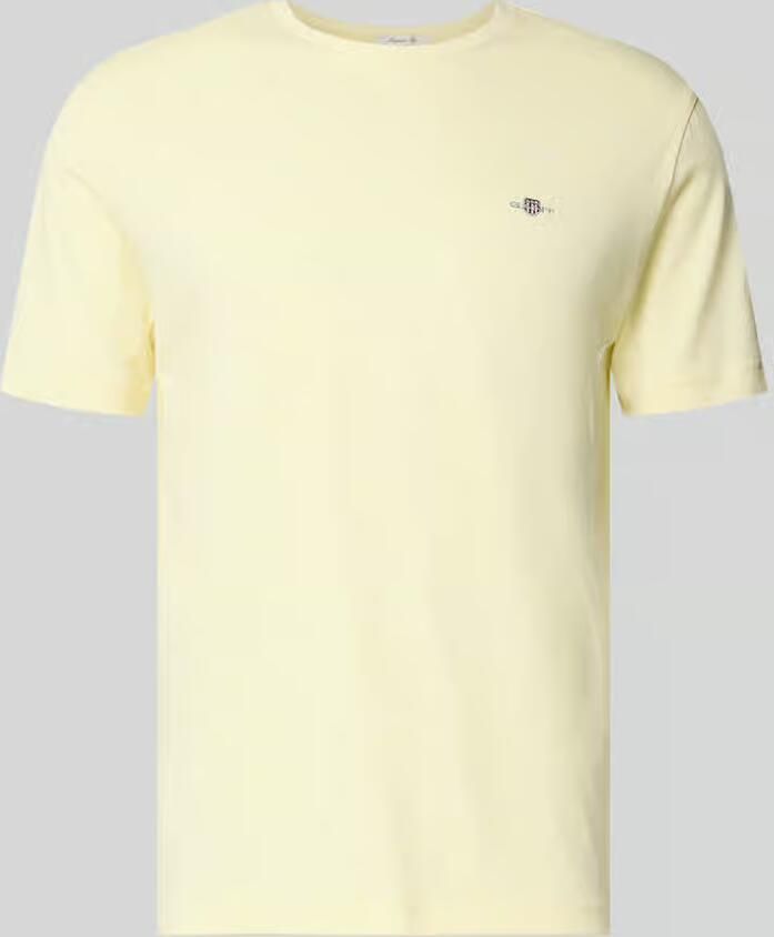 Gant Regular fit T-shirt met logostitching