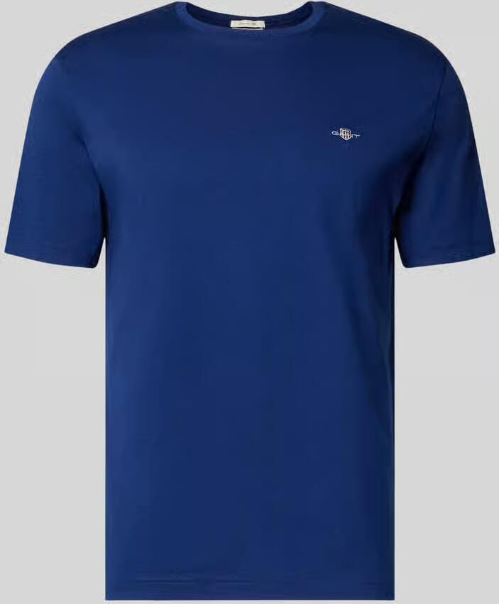 Gant Regular fit T-shirt met logostitching