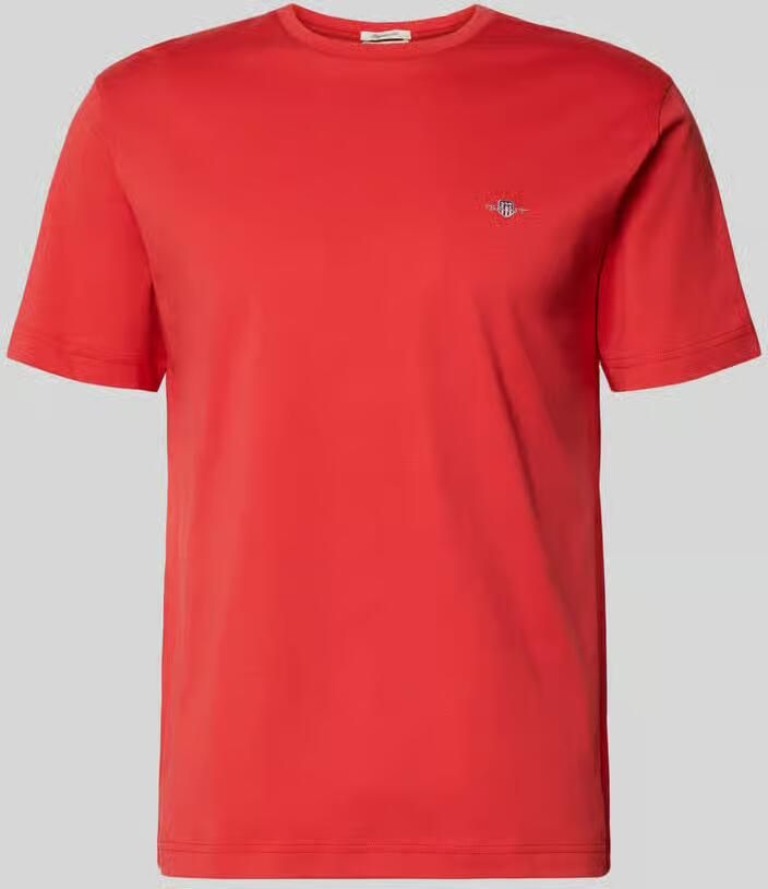 Gant Regular fit T-shirt met logostitching